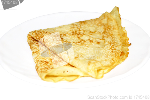 Image of pancake on a saucer 
