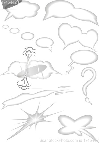 Image of collection of different speech bubbles 