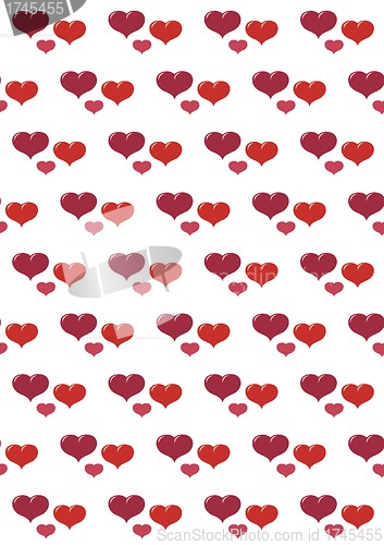 Image of valentines background with hearts