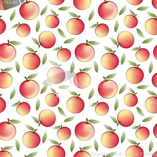 Image of apple - seamless pattern and abstract nature background 