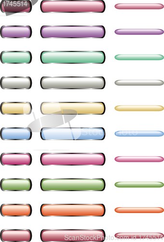 Image of set of glossy balls 
