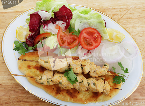Image of Chicken tikka kebab meal