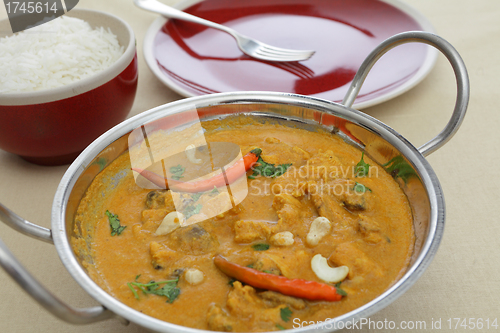 Image of Chicken cashew and mushroom curry