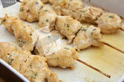 Image of Chicken tikka skewers