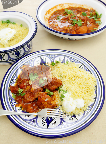 Image of Chicken tagine meal vertical