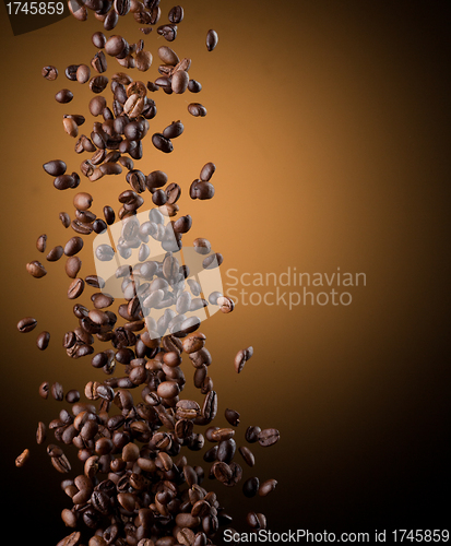 Image of Flying coffee beans