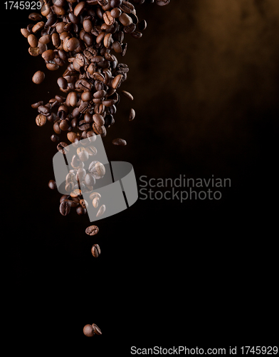 Image of Flying coffee beans