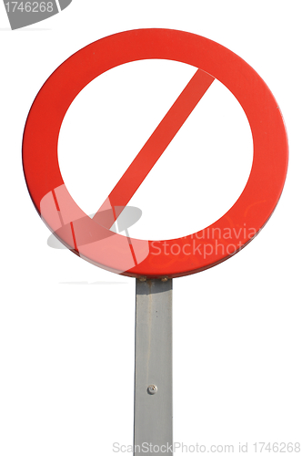 Image of Prohibited sign