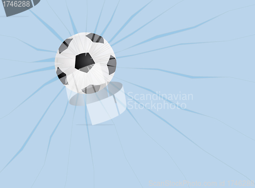 Image of ball break a window