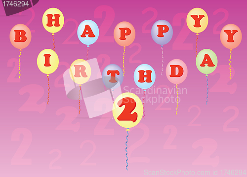 Image of happy birthday two years