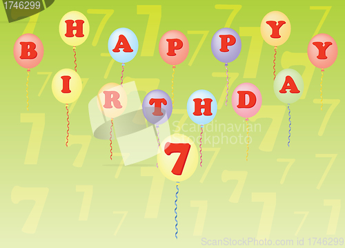 Image of happy birthday seven years