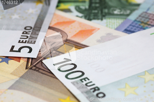 Image of euro banknotes