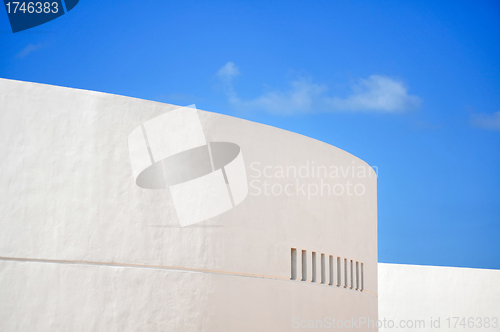 Image of Old white wall in Progresso - Mexico