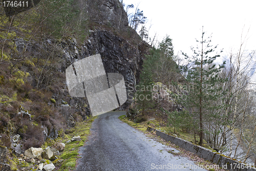 Image of run-down road in rural landscape