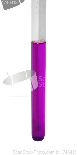 Image of test tube with violet liquid