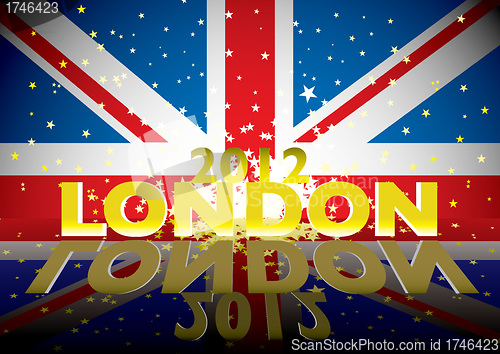 Image of London 2012 modern flag