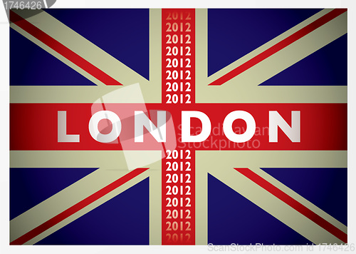 Image of london 2012 flag