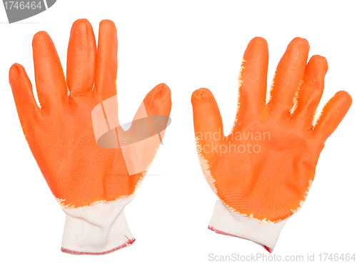 Image of orange gloves