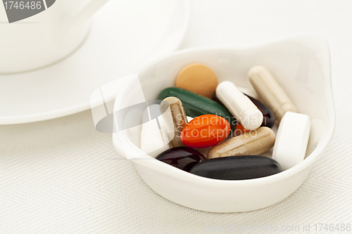 Image of vitamin and supplement pills