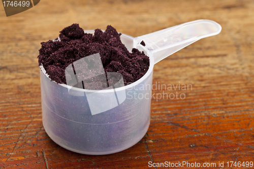 Image of maqui fruit powder scoop