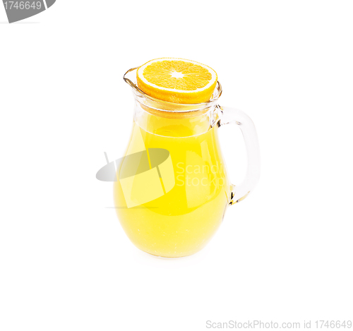 Image of orange juice and orange