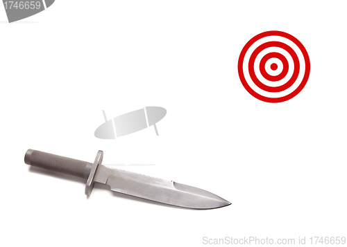 Image of knife with durt