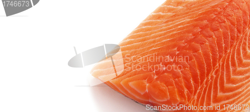 Image of uncooked fresh salmon fish