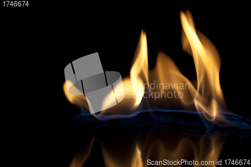 Image of Isolated flame