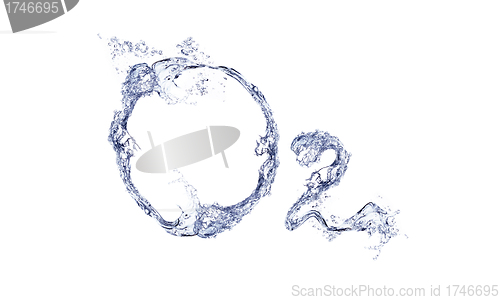 Image of O2 formula with water