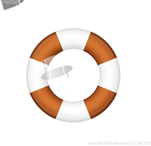 Image of Life buoy isolated over a white