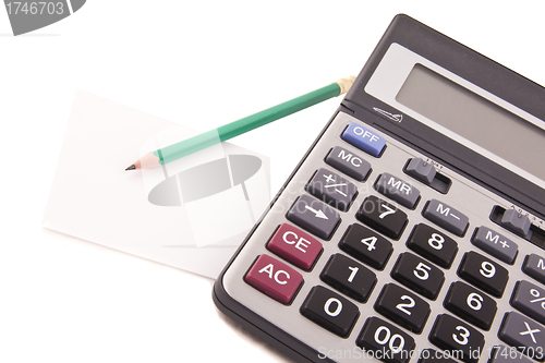 Image of Calculator And pen