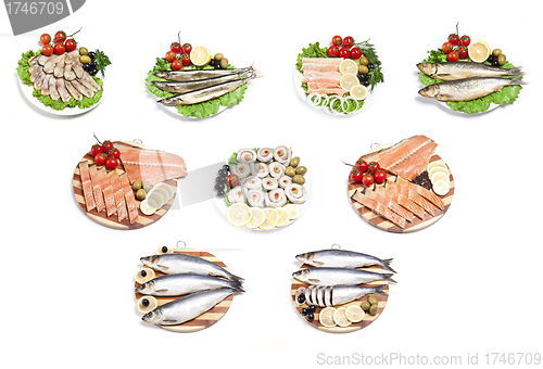 Image of sea food collage