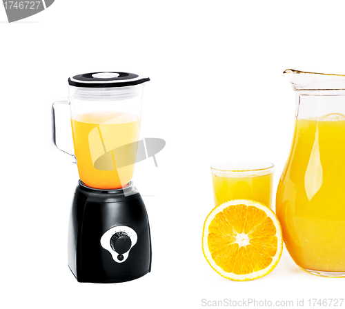 Image of The electric blender for make fruit juice