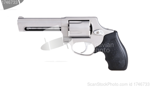 Image of revolver isolated on white