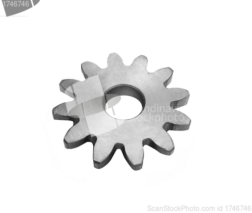 Image of Metal gears isolated against on white