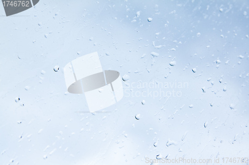 Image of Rain water drops on windows glass