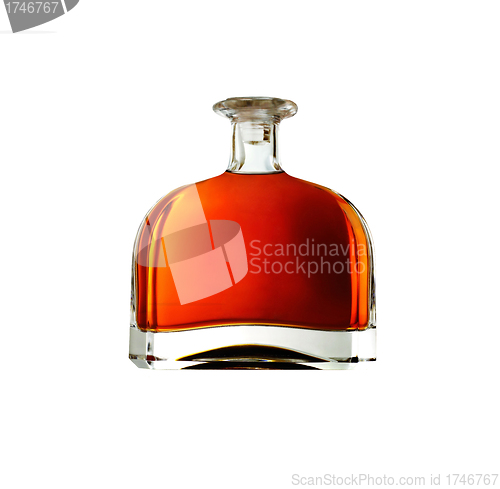 Image of Bottle of perfume isolated