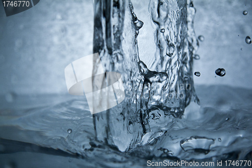 Image of Isolated shot of water splashing