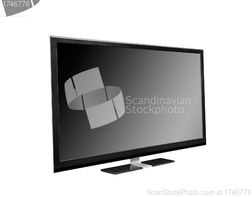 Image of Modern widescreen lcd tv monitor