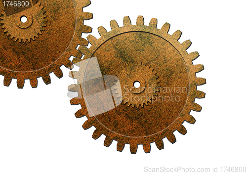 Image of two gear used in automotive engine