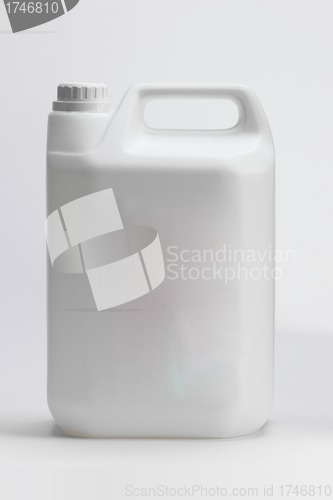 Image of A single motor oil bottle isolated