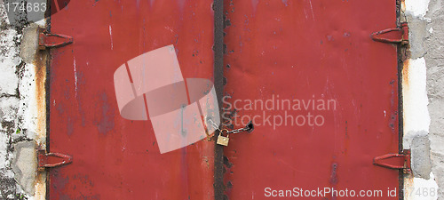 Image of Red old gate