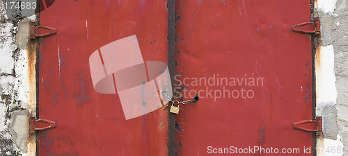 Image of Red old gate