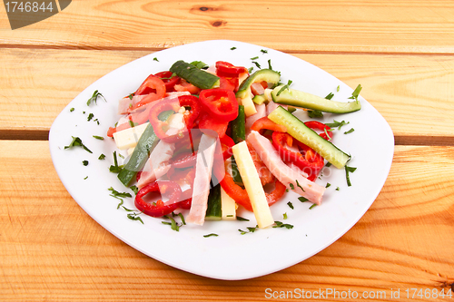 Image of Salad - meat with vegetables