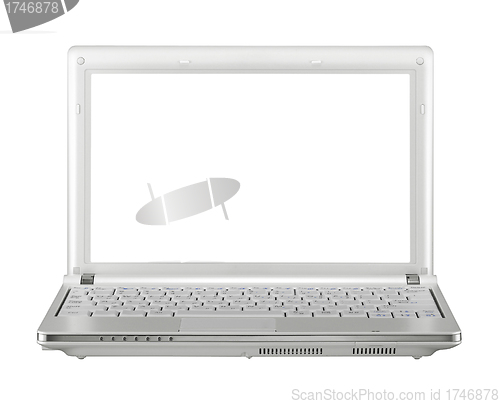 Image of isolated laptop on a white background