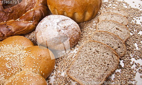 Image of assortment of freshly baked breads