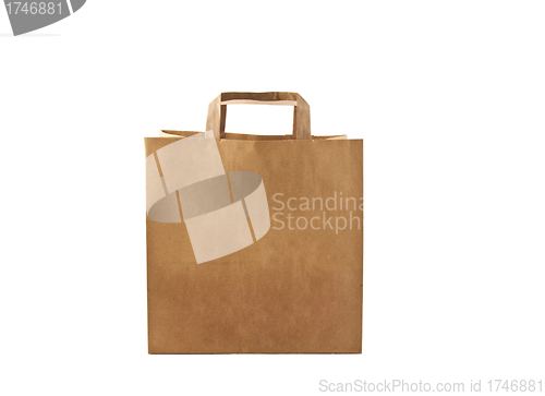 Image of Paper bag on white