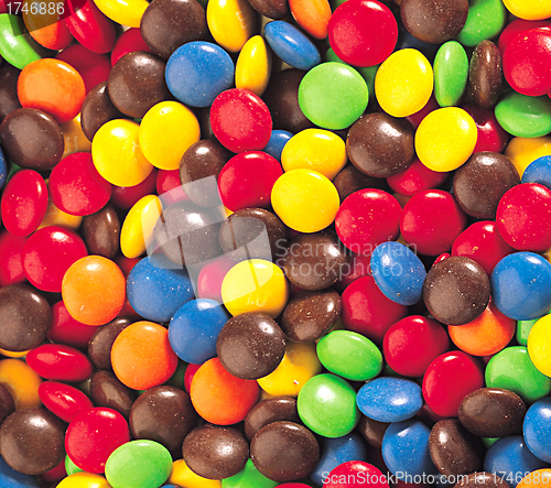 Image of Small chocolate drops background