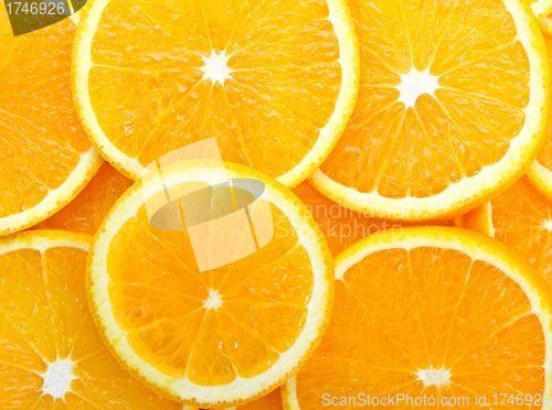 Image of Orange slices seamless background