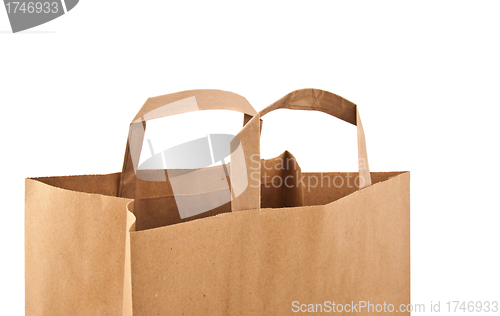 Image of Paper bag on white